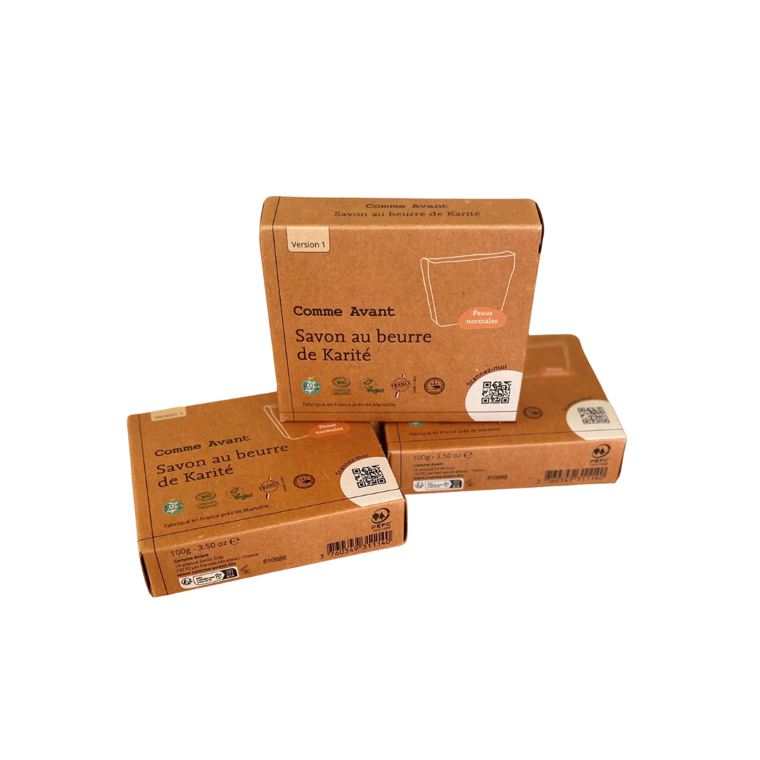 Savon au Beurre de Karité – Certifié COSMOS Organic