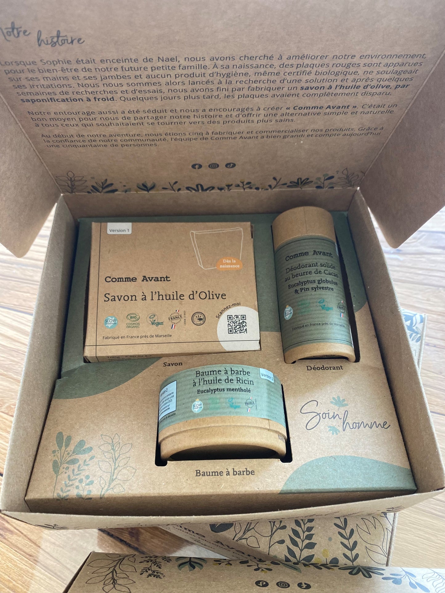 COFFRET SOIN HOMME COMME AVANT - L'EXCELLENCE AU NATUREL