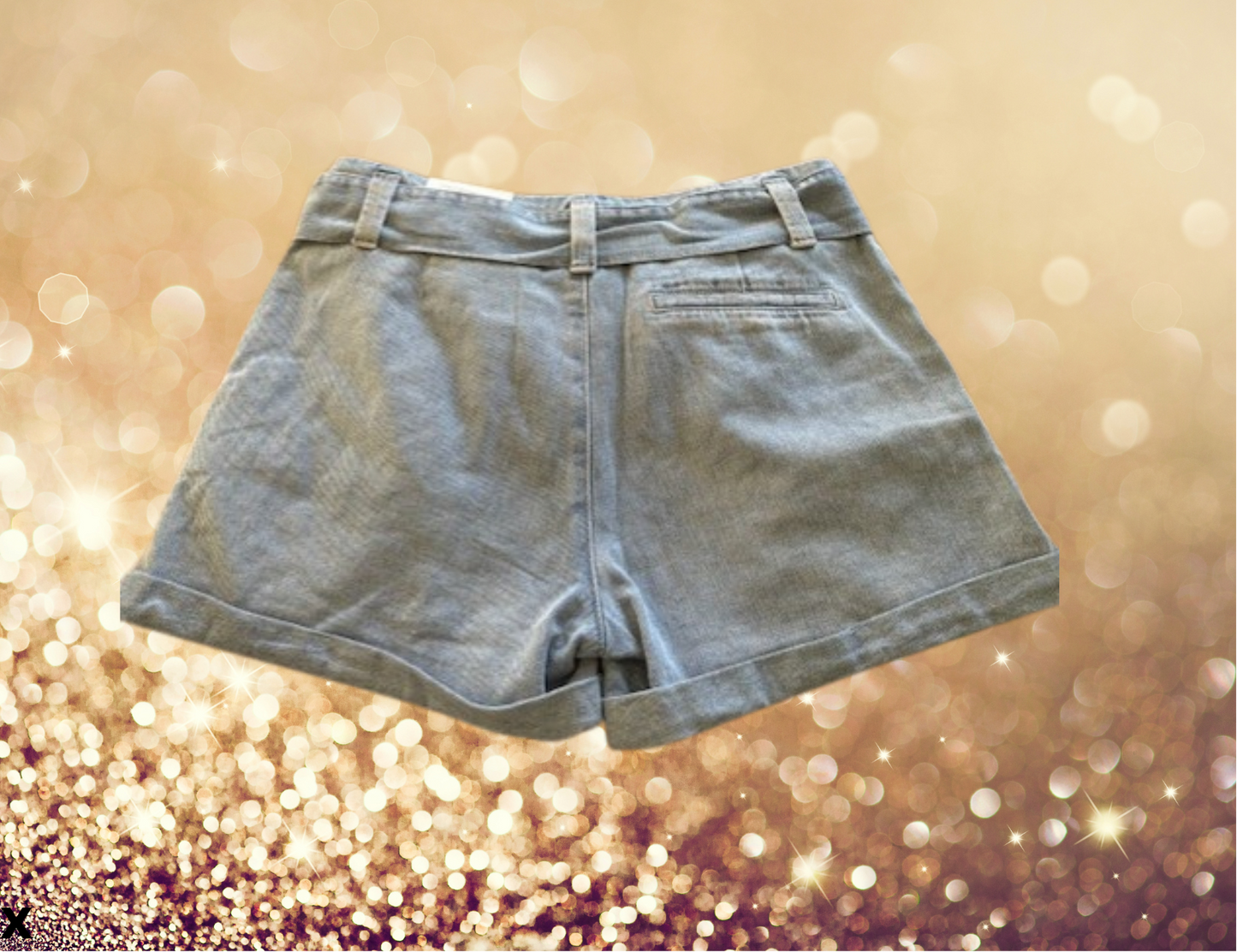 Short jean taille haute Lucie