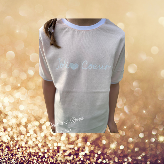 T-shirt fille Joli Coeur fille